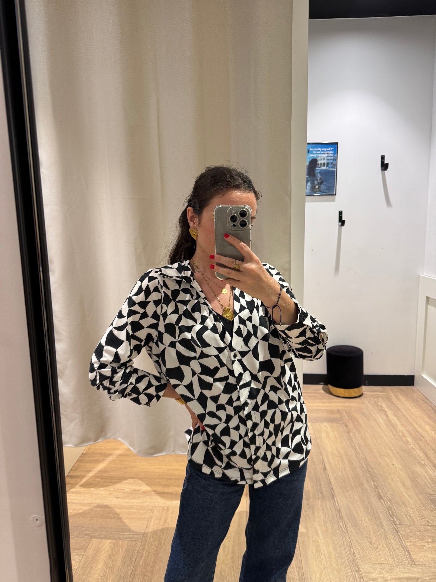 Blouse à motifs XL