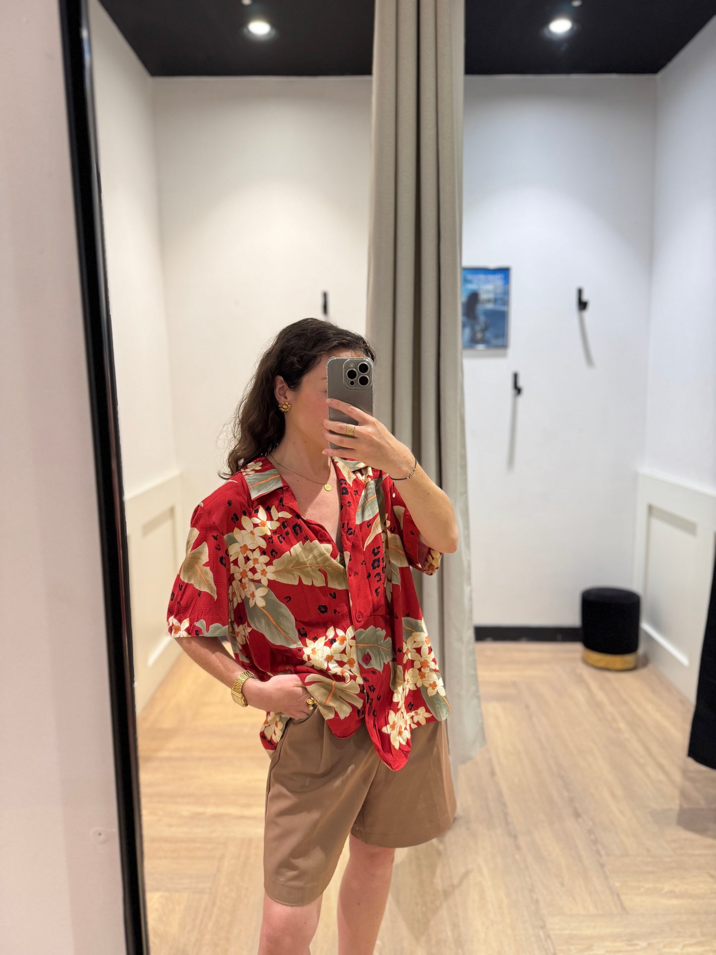 Chemise à fleurs hawaïennes XL