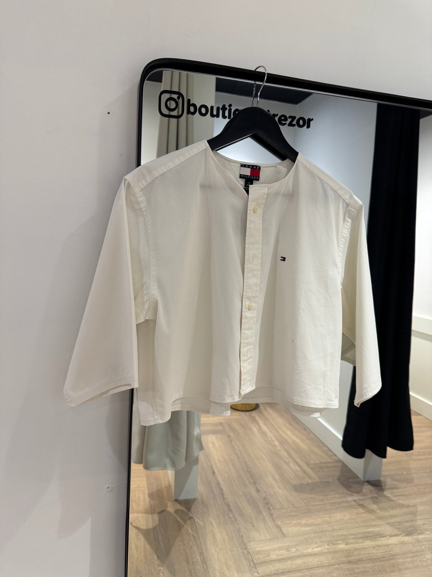 Chemise blanche Tommy Hilfiger upcyclée S/M