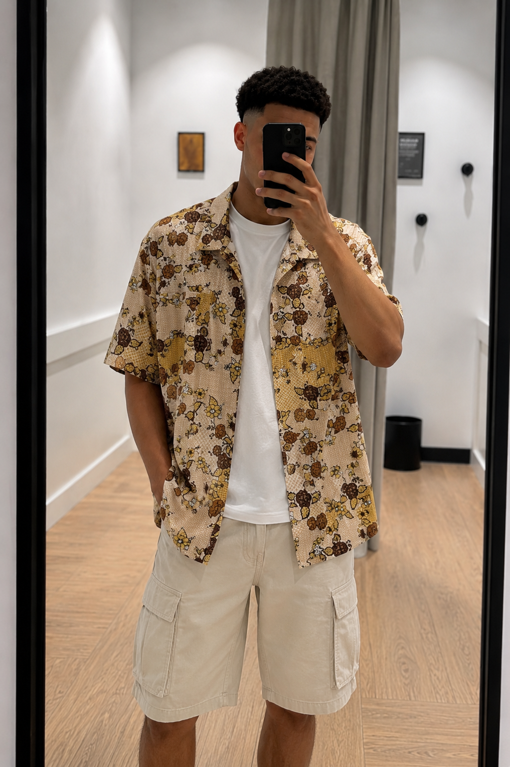 Chemise homme d’été à motifs M