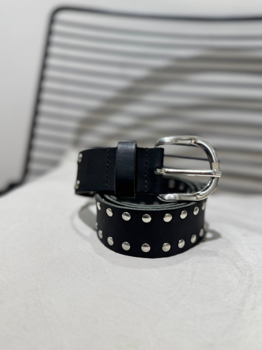 Ceinture en cuir noir