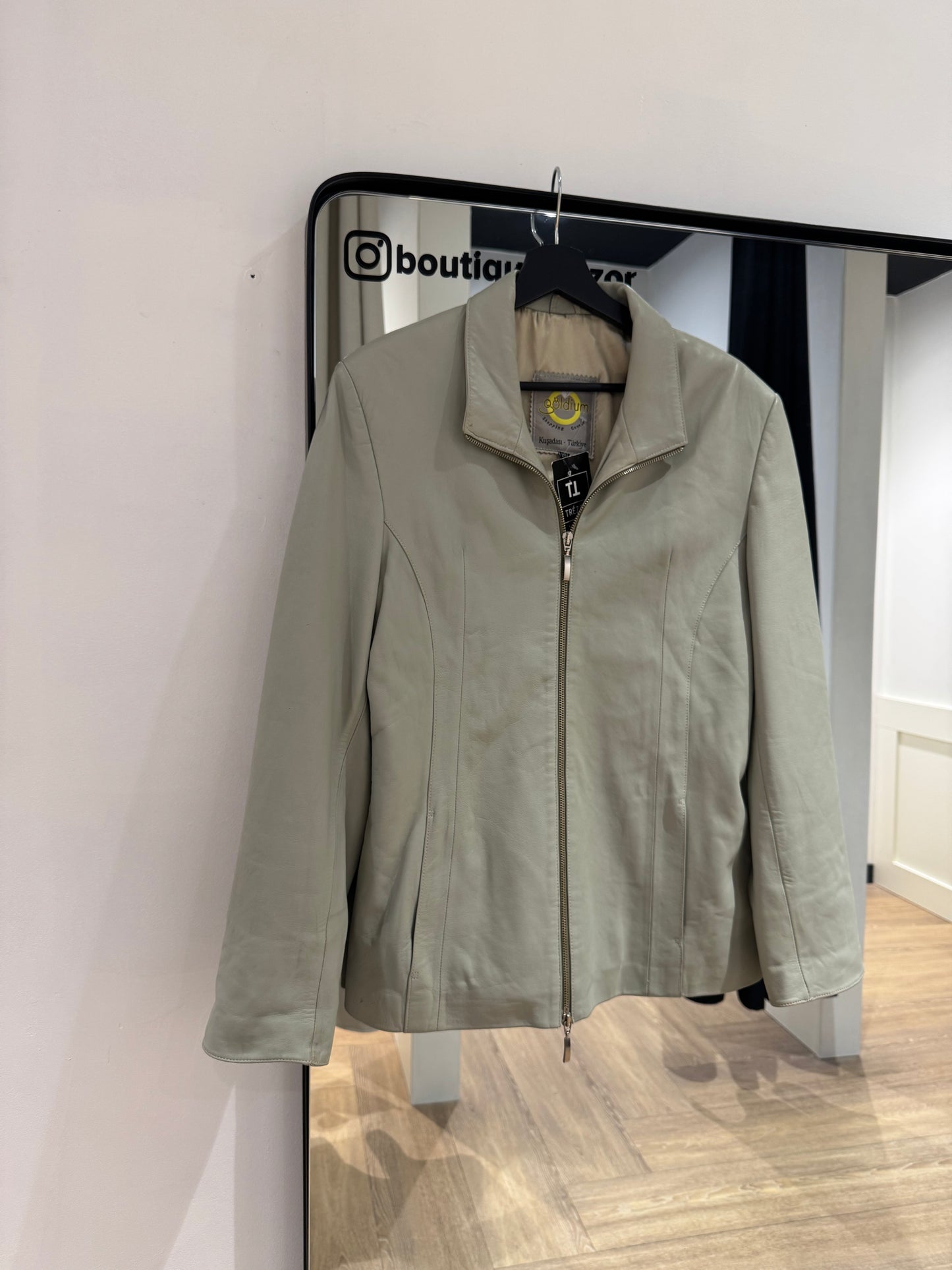 Veste en cuir vintage M