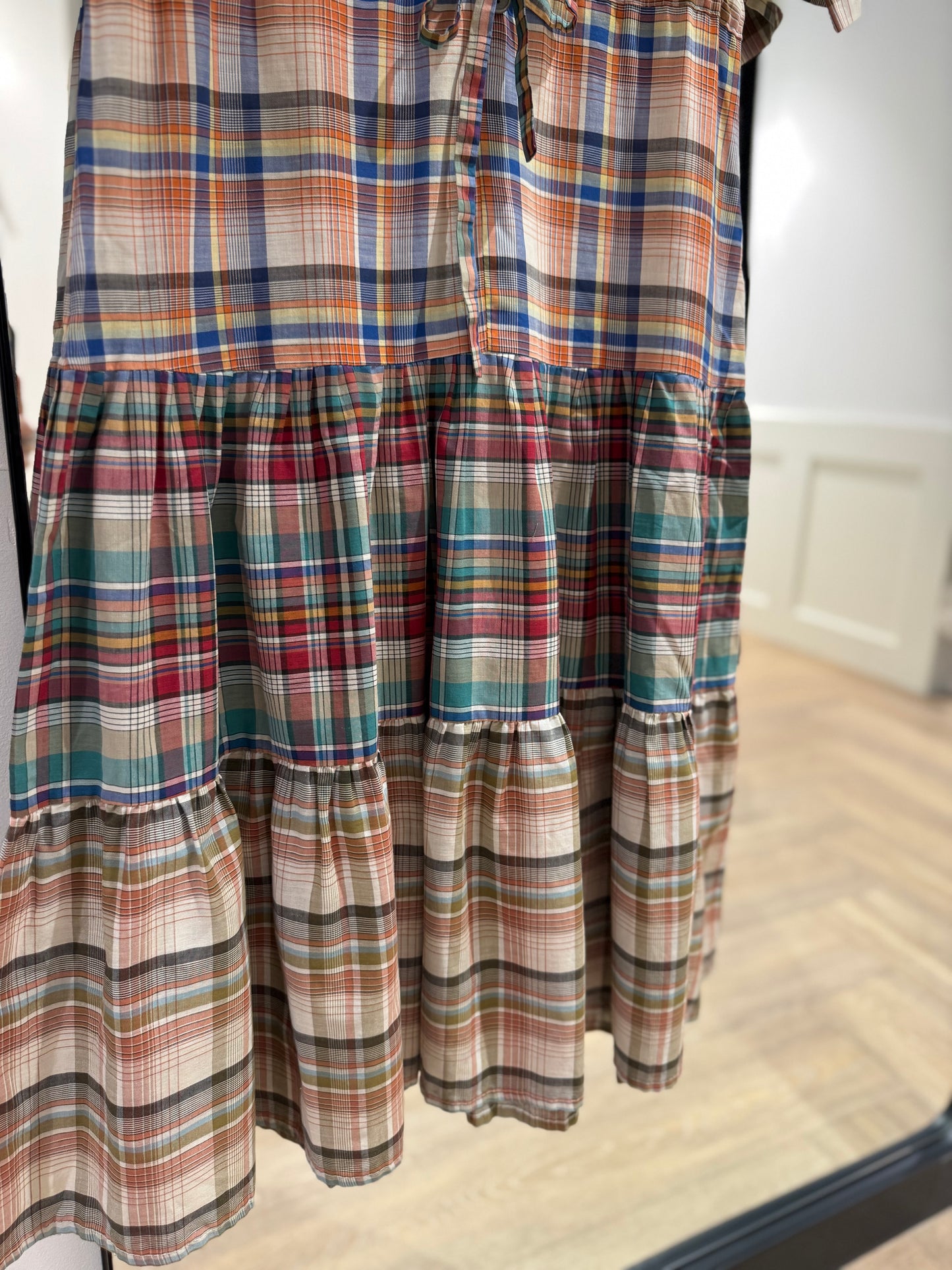 Robe à longue à carreaux XS