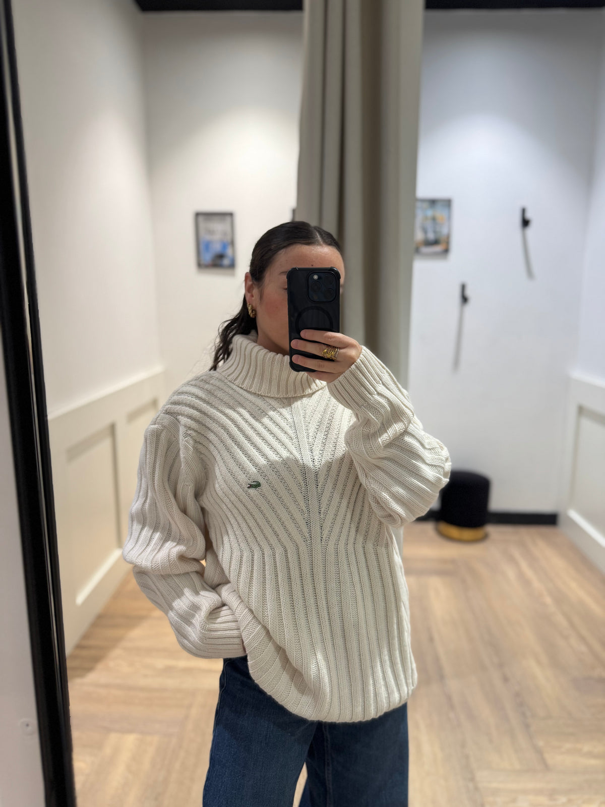 Pull d’hiver Lacoste vintage XL