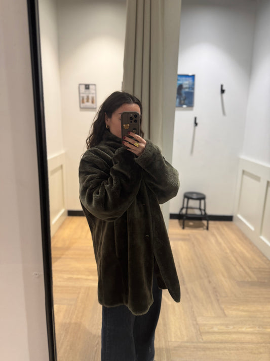 Manteau d’hiver en fausse fourrure L