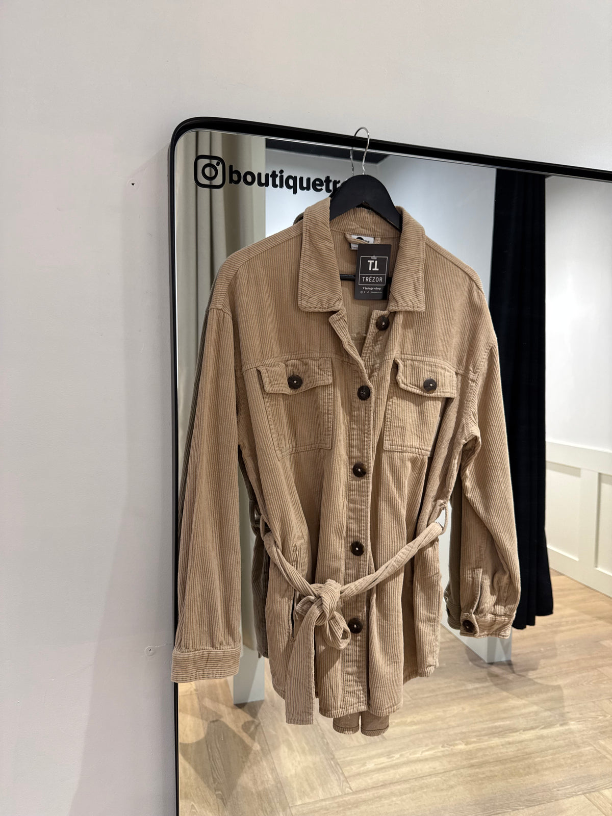 Veste en velours côtelé XL
