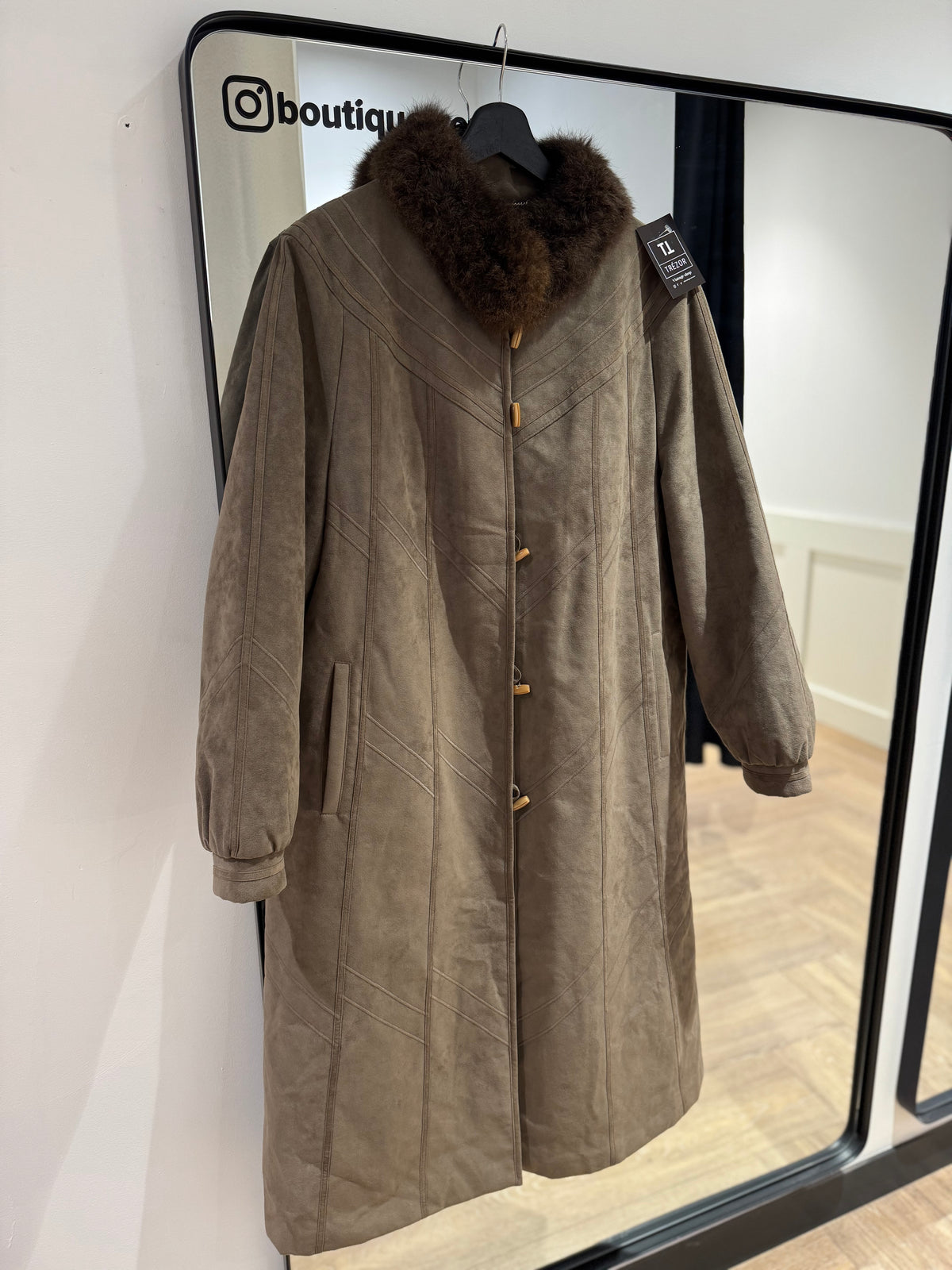 Manteau d’hiver long vintage L/XL