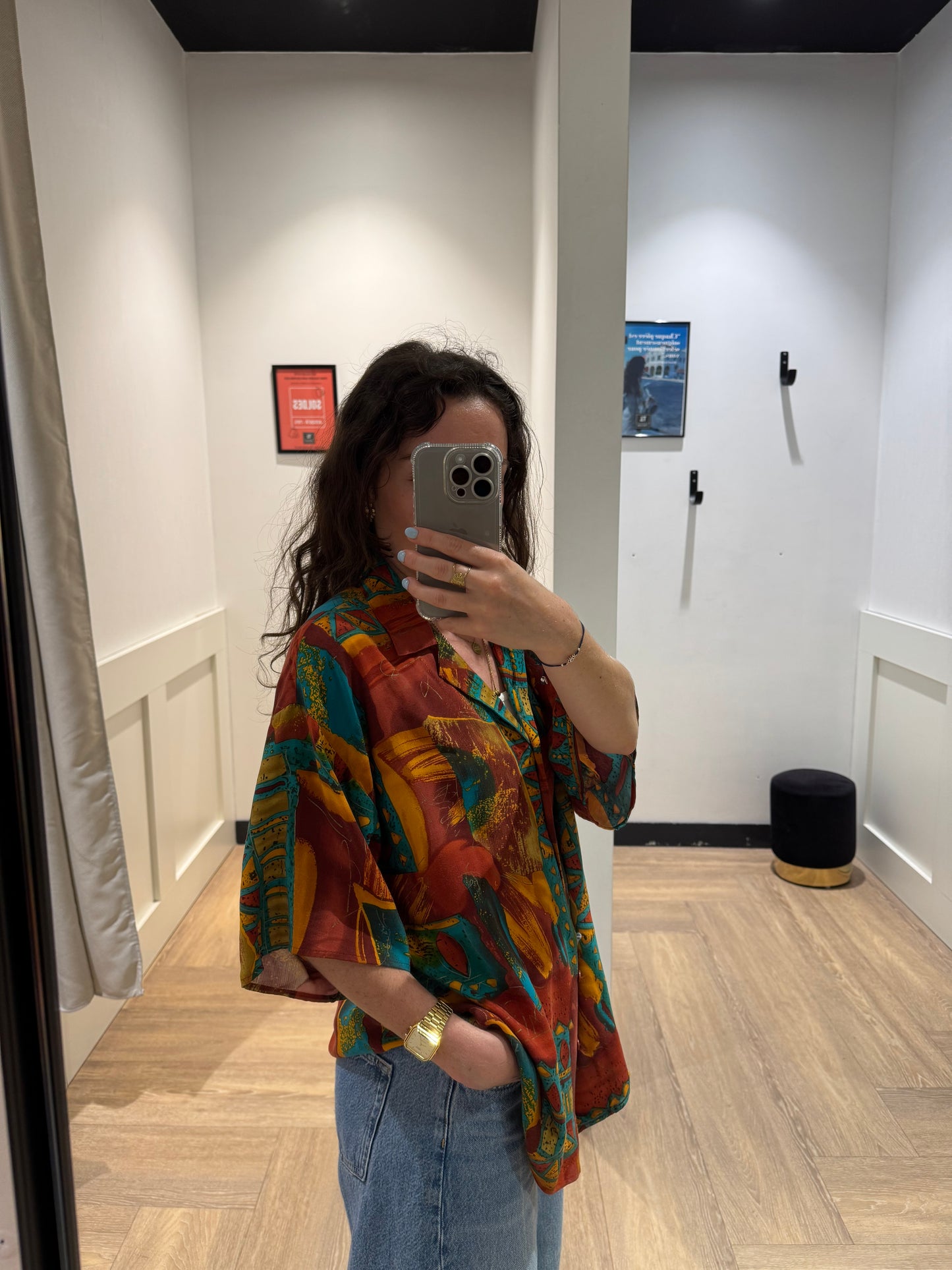 Chemise vintage à motifs XL