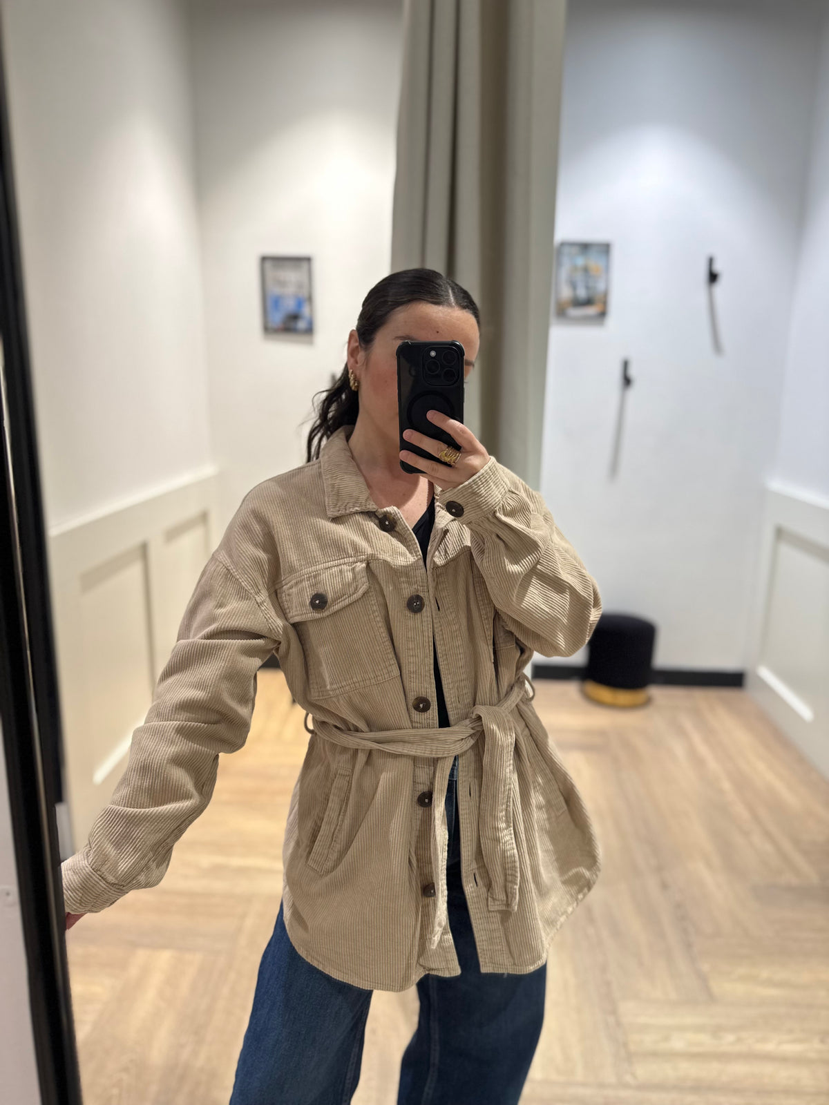 Veste en velours côtelé XL