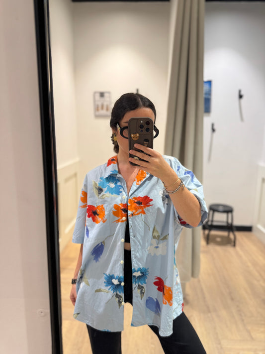 Chemise à fleurs XL