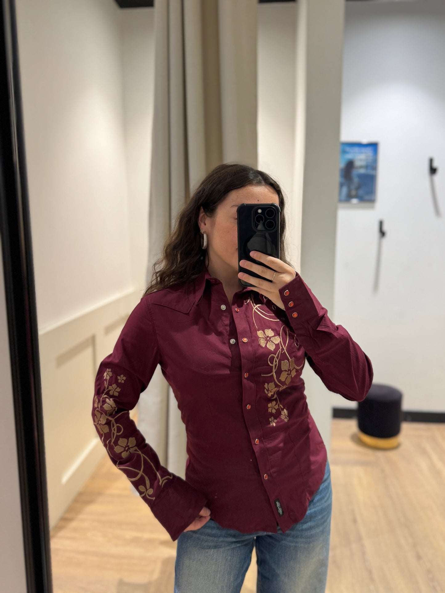 Chemise à broderies XS