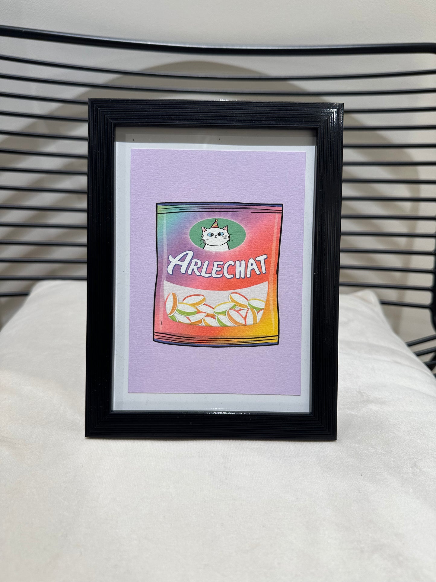 Affiche Arlechat A6 de l’Atelier Chatmallow