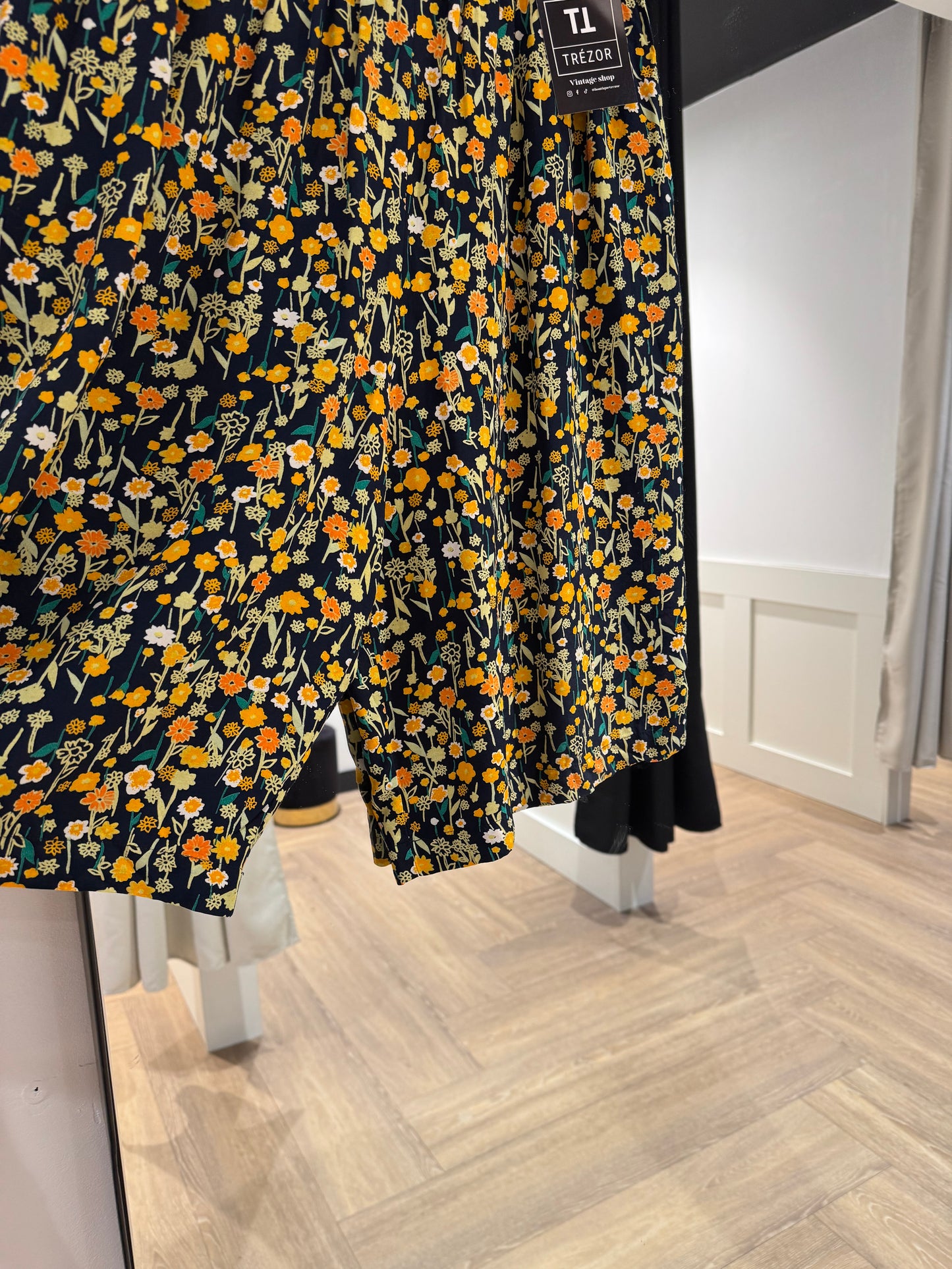 Bermuda vintage à fleurs M