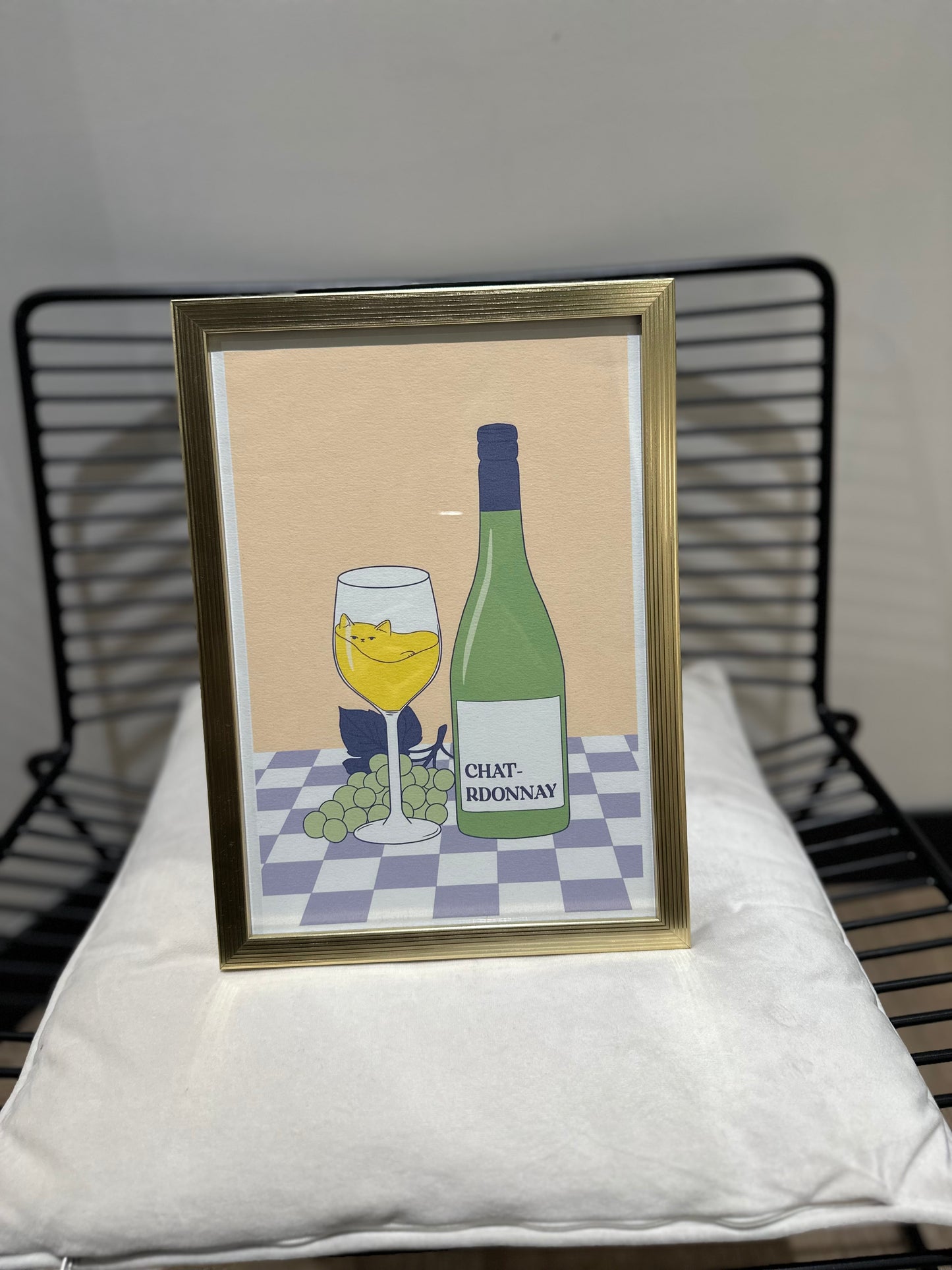 Affiche A4 Chat-rdonnay Atelier Chatmallow