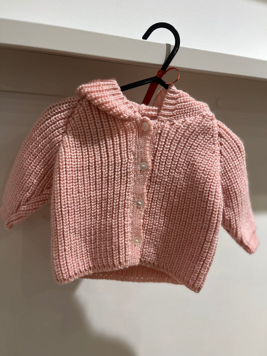 Gilet en maille à capuche enfant 9 mois