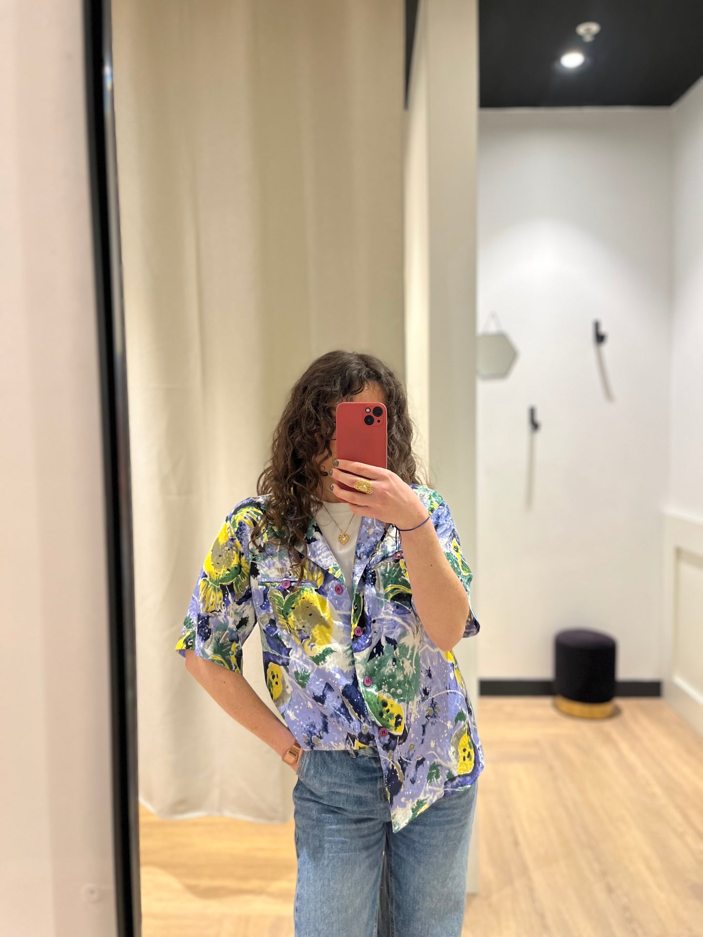 Blouse à fleurs L