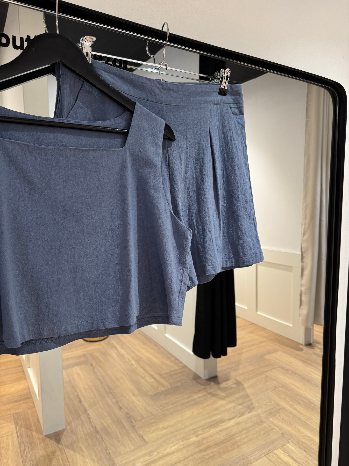 Ensemble vintage crop top et short L
