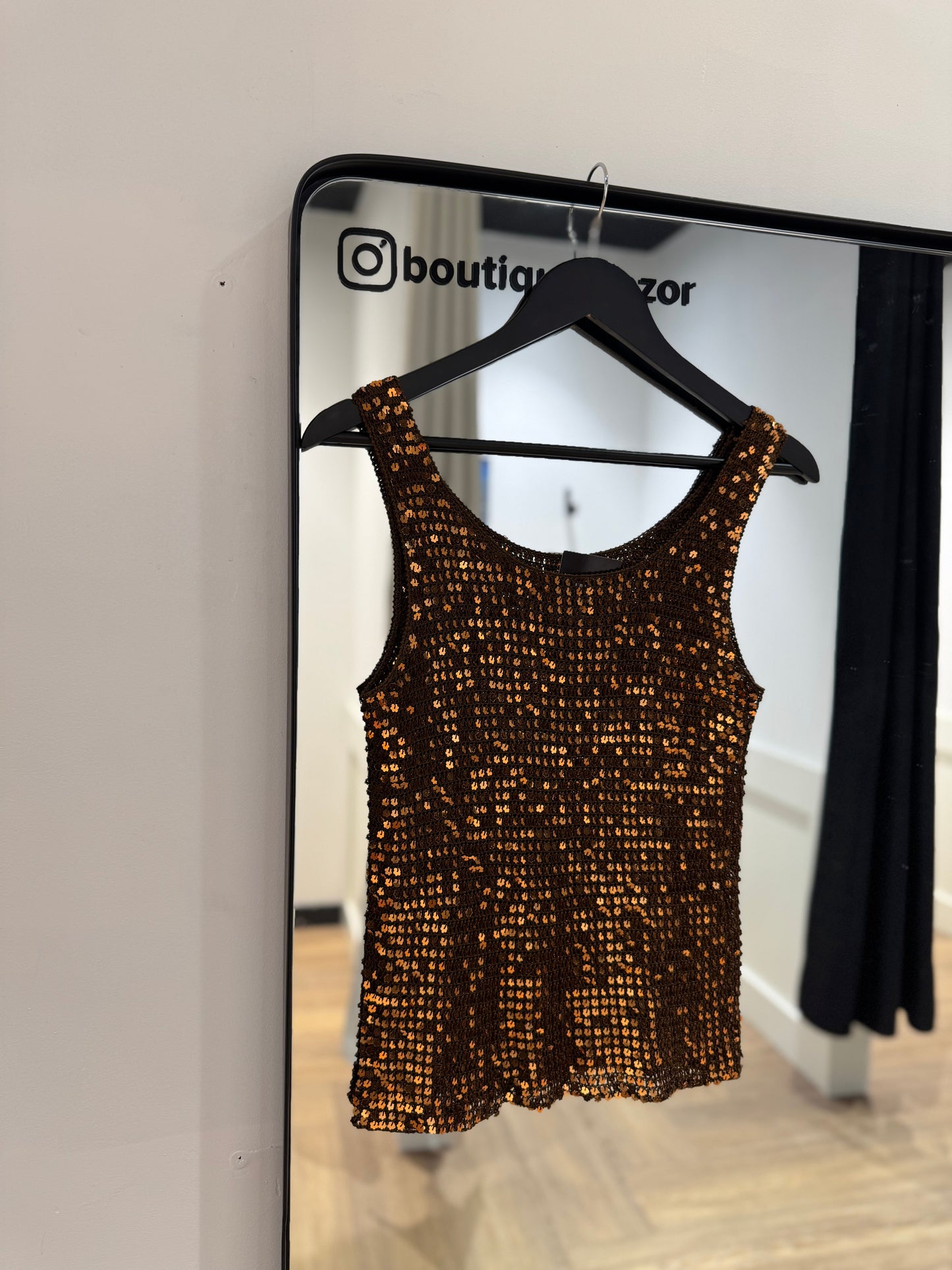 Débardeur à sequins S