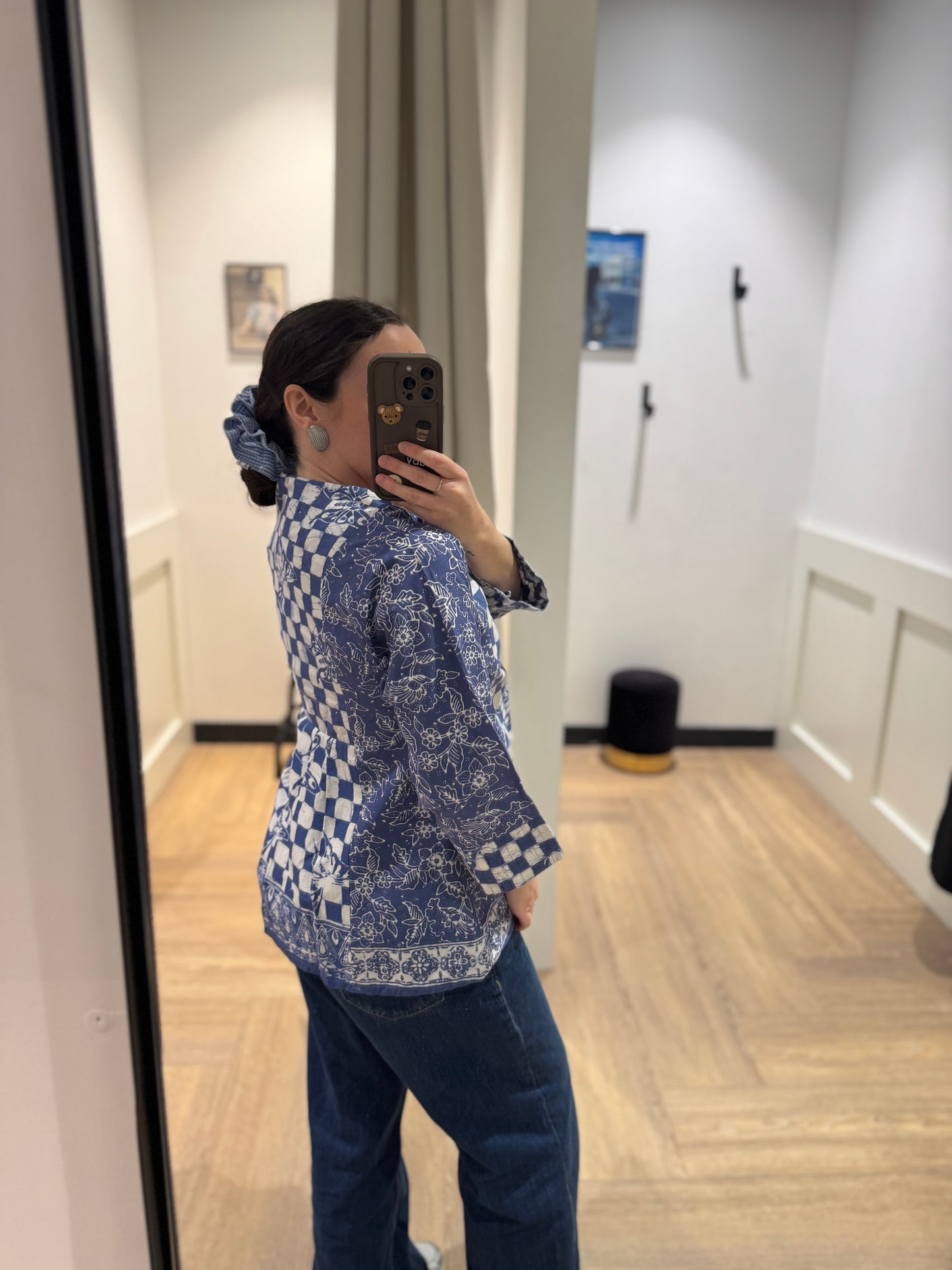 Veste vintage à motifs S