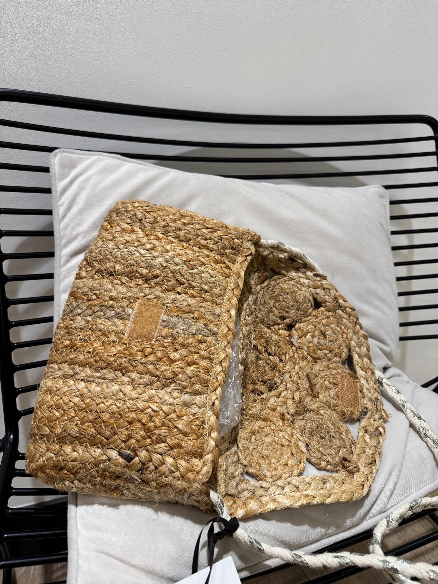 Sac bandoulière en rafia