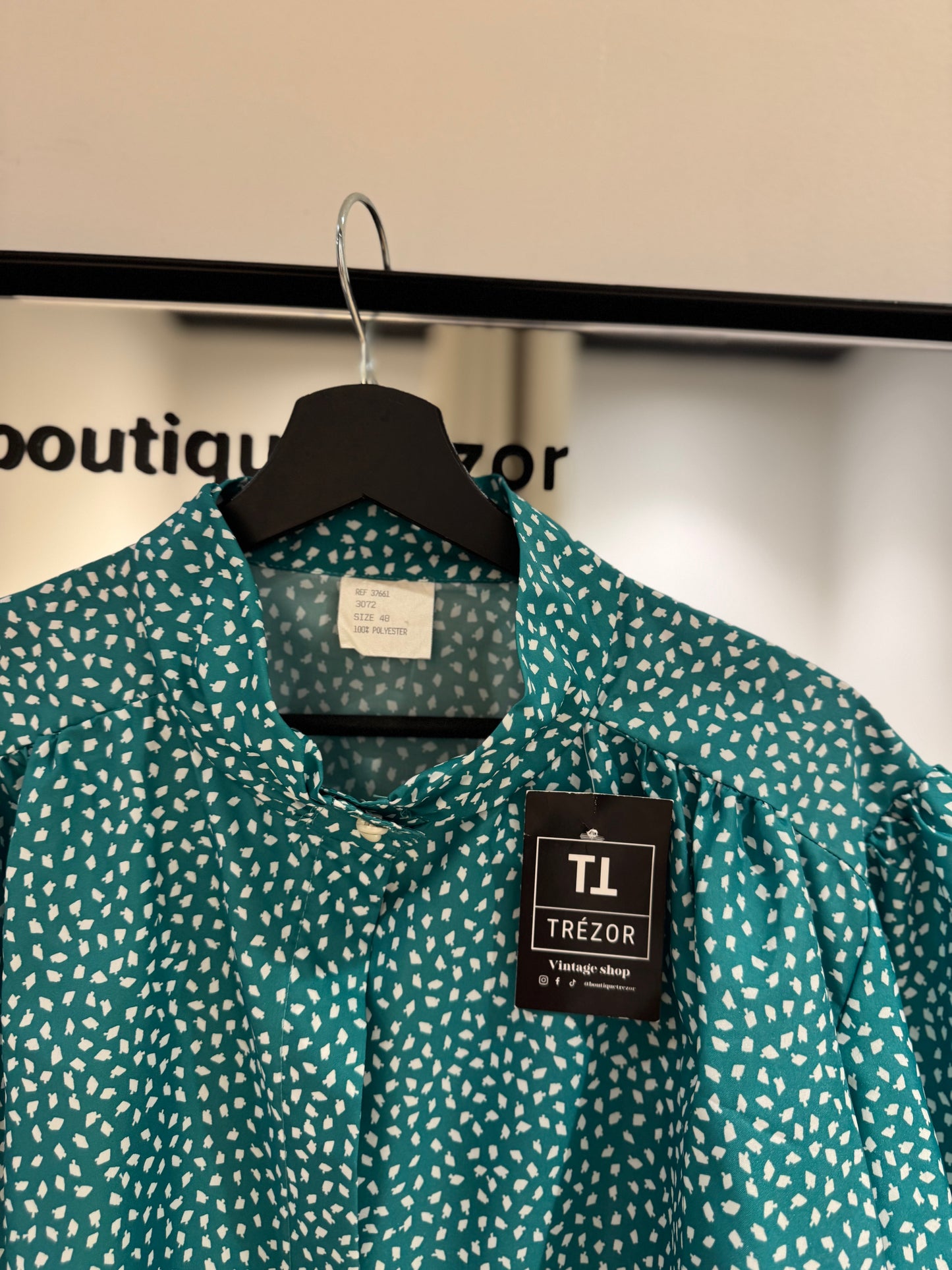 Blouse vintage à motifs XXL