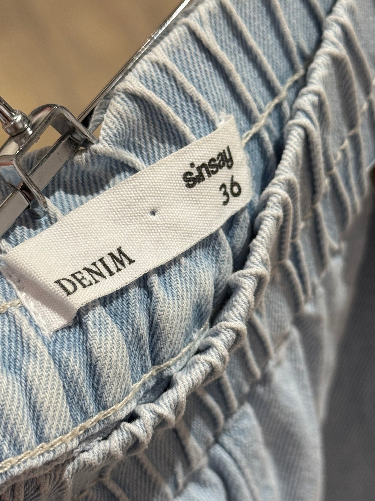 Short en jean clair 36