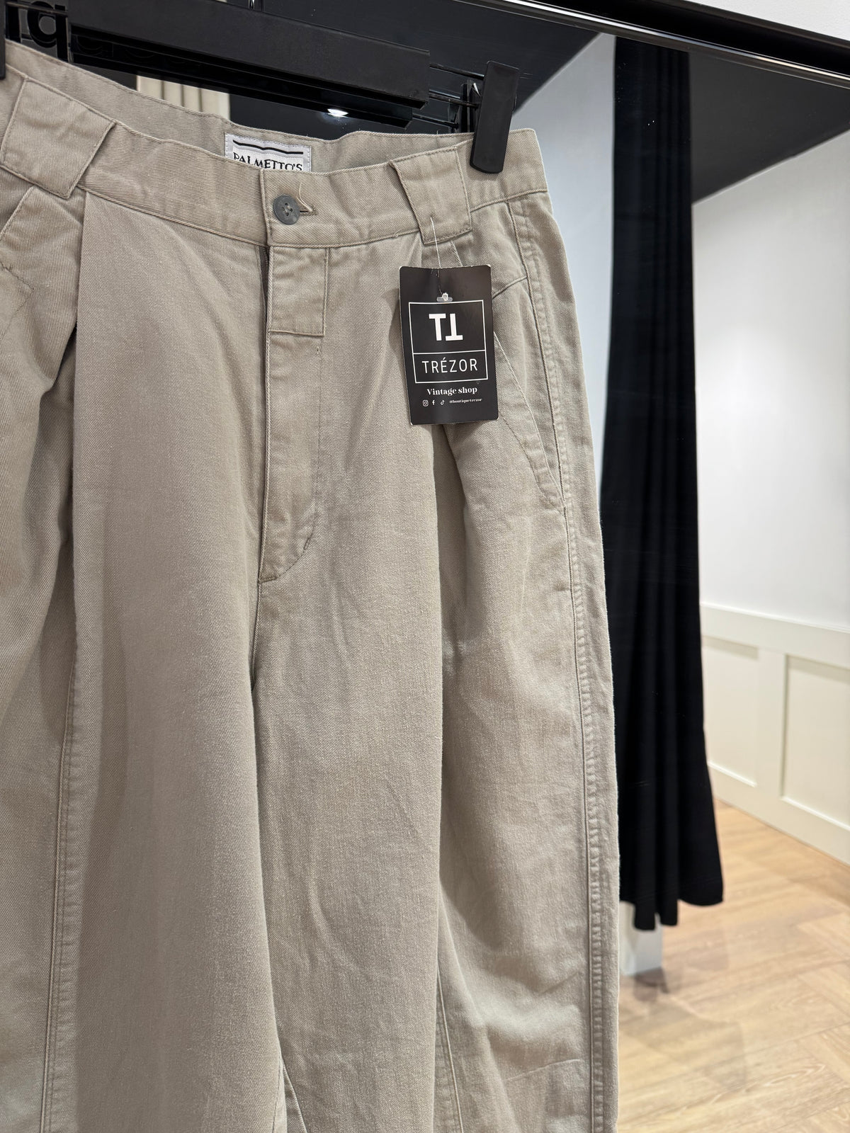 Pantalon vintage à pinces 36