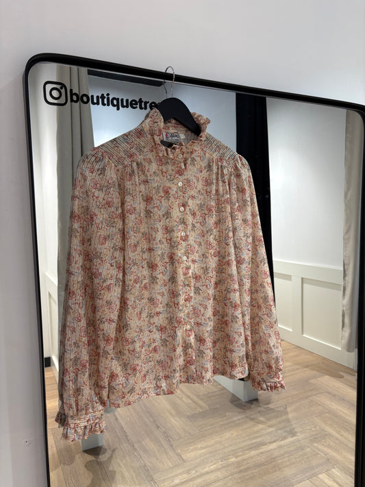 Blouse vintage à fleurs S
