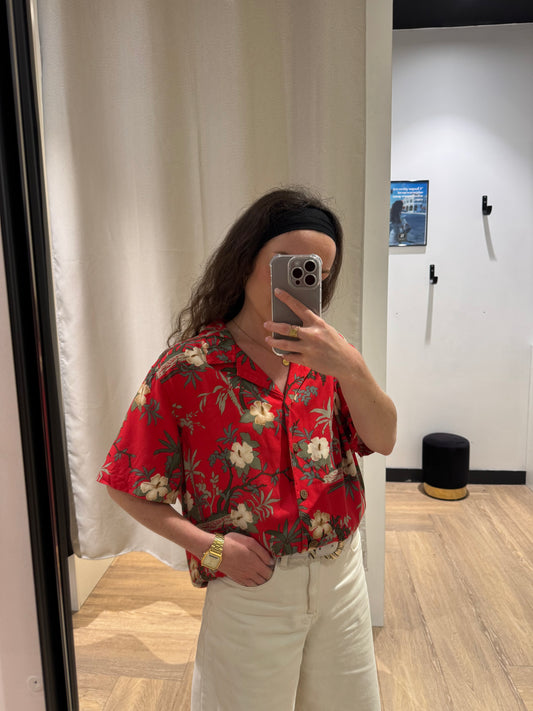 Chemise à fleurs hawaïennes L