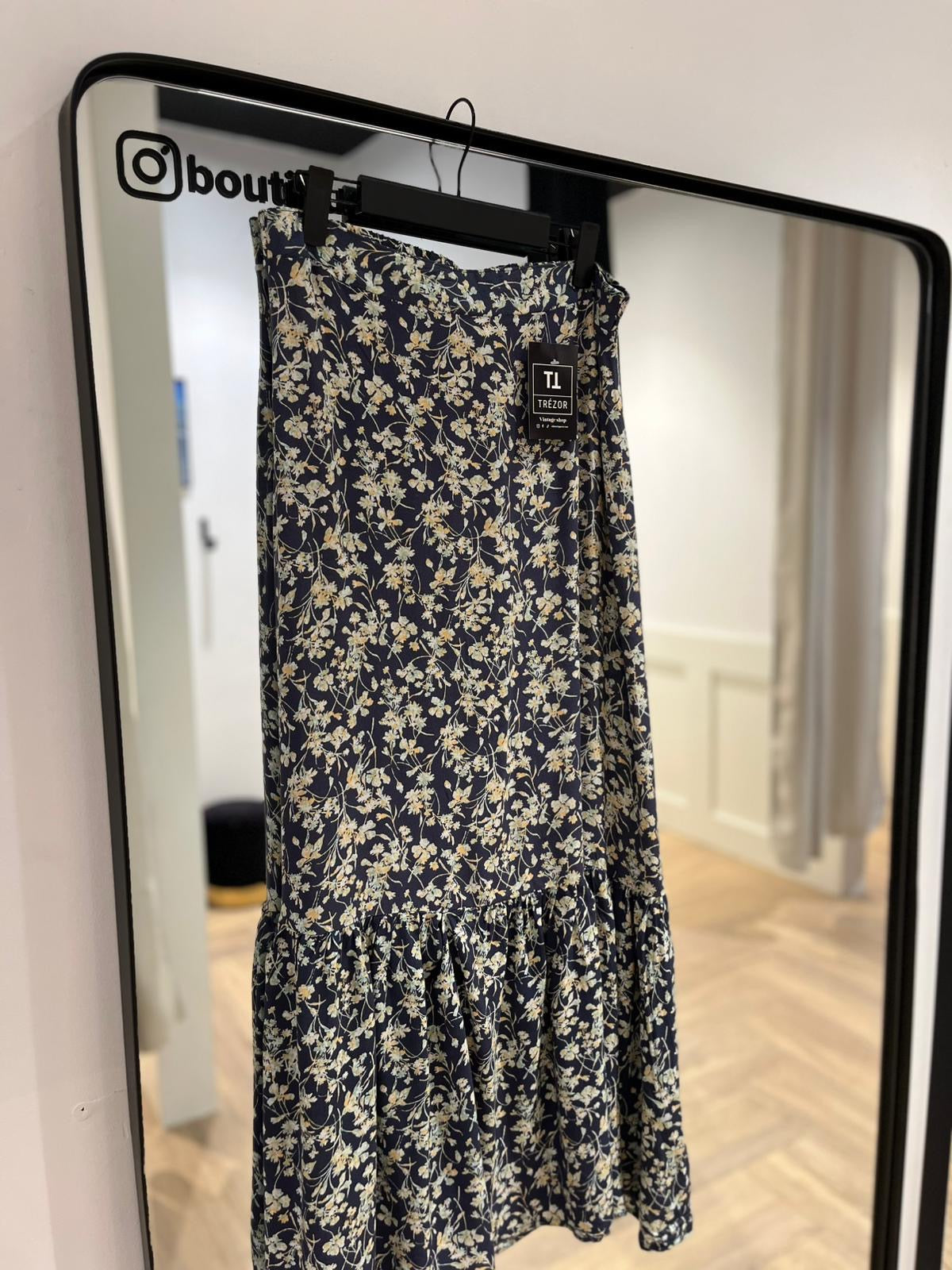 Jupe longue à motifs fleurs 42