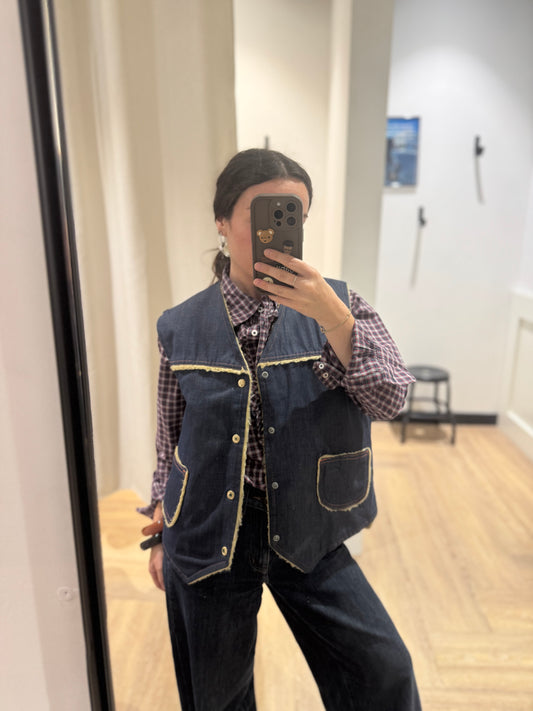 Gilet sans manches en jean M