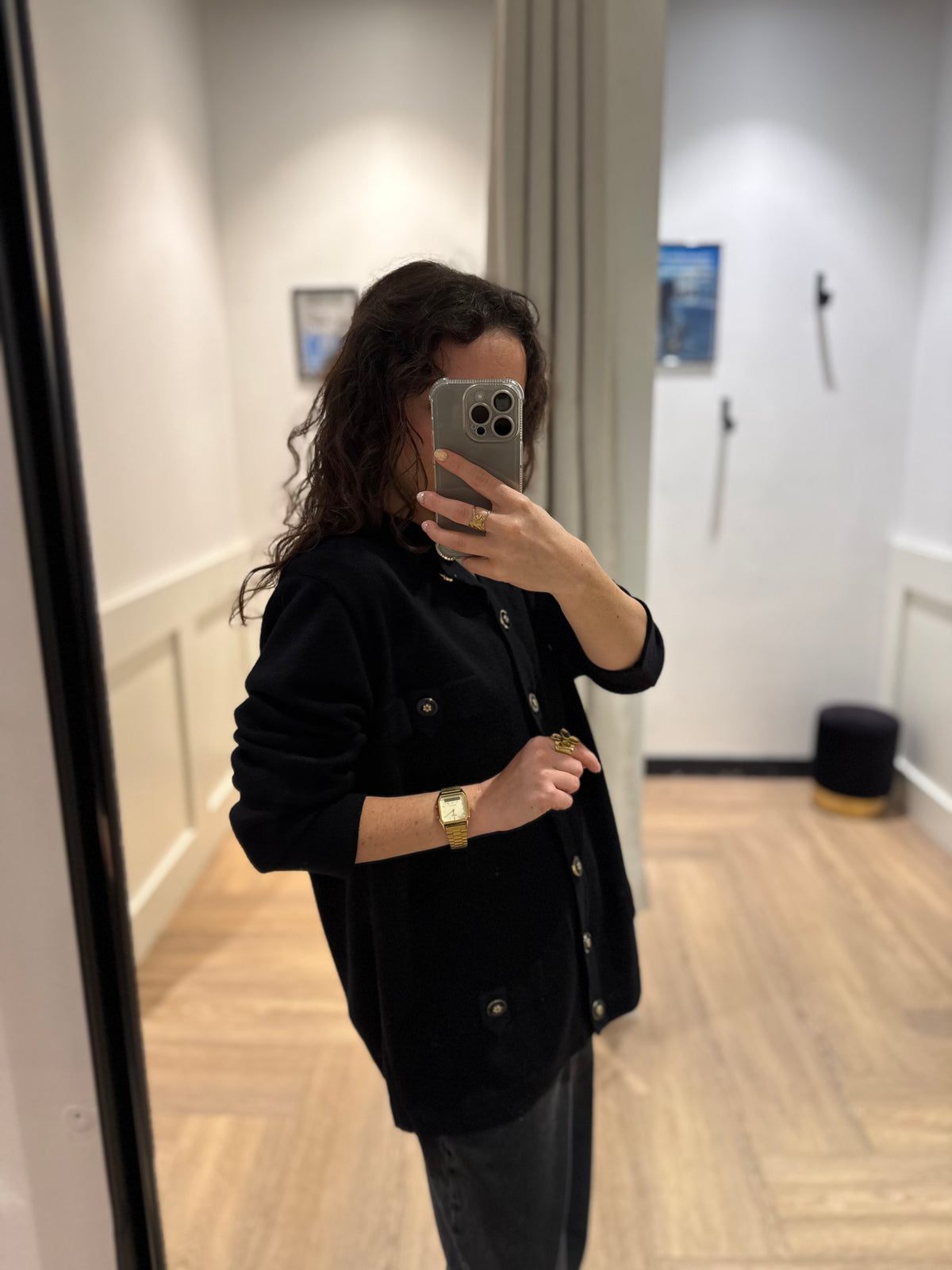Cardigan vintage en laine L/XL