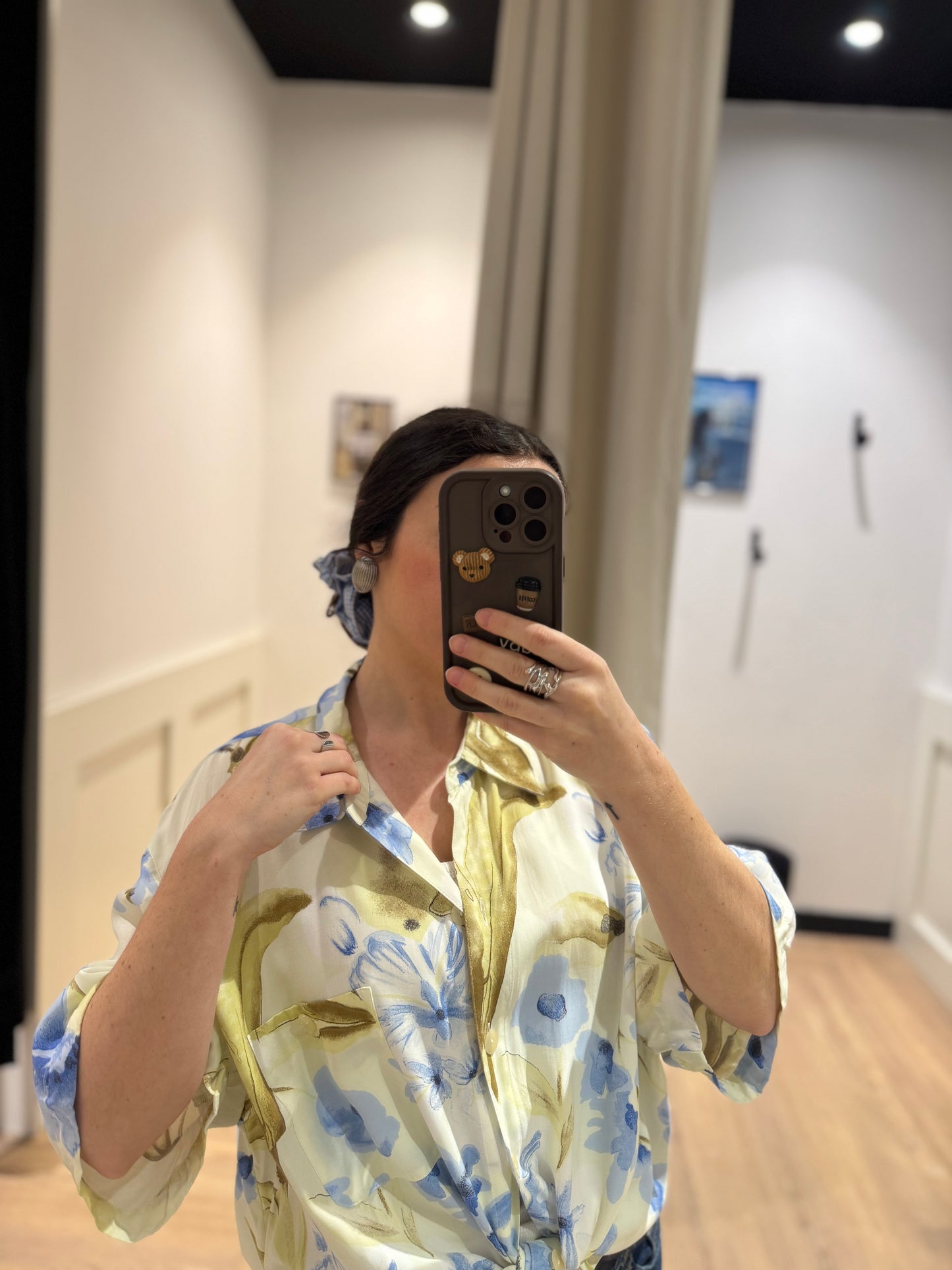 Blouse à fleurs 2XL