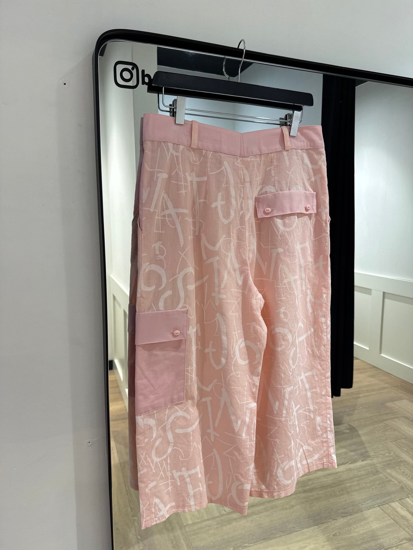 Pantalon vintage à motifs et à poches 40