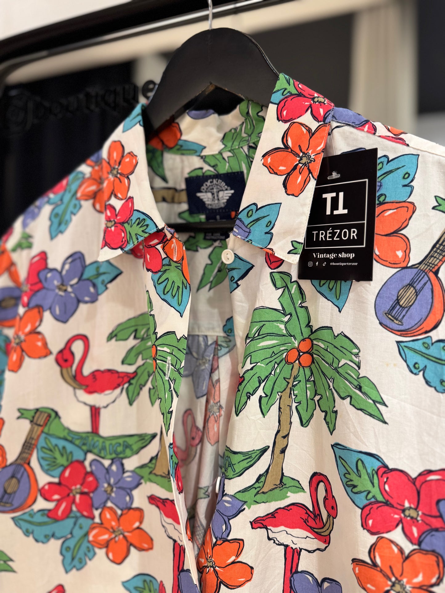 Chemise à fleurs hawaïennes S