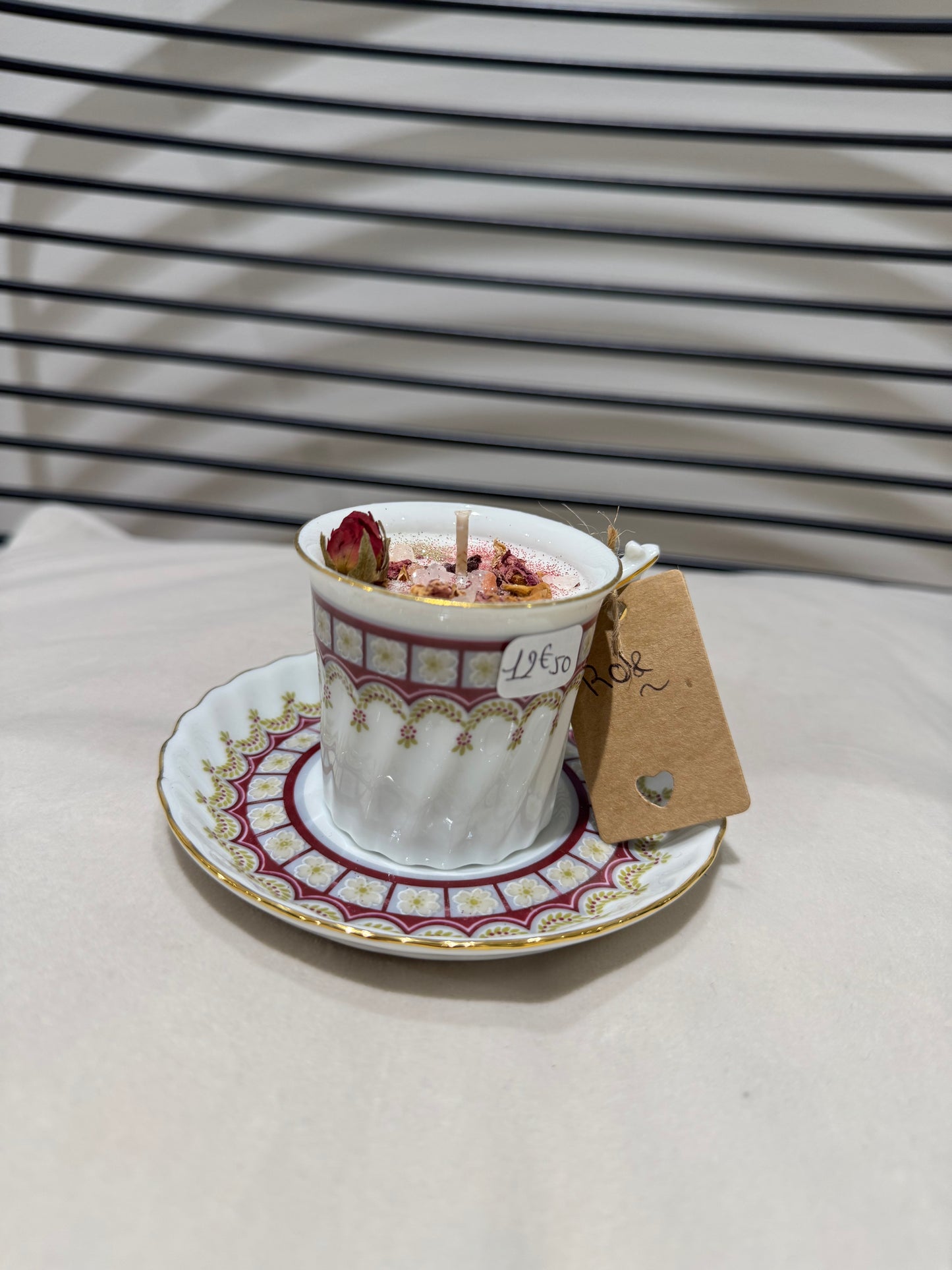 Bougie tasse « Fairy Candle » rose