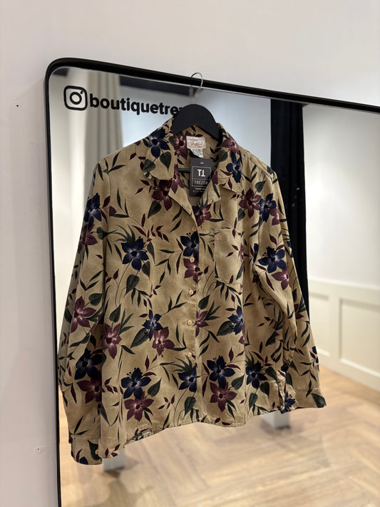 Blouse à fleurs XL