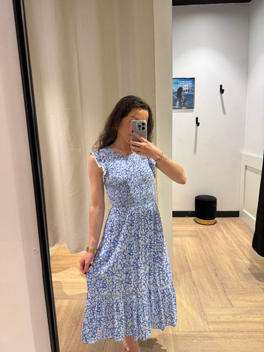 Robe longue à motifs XS