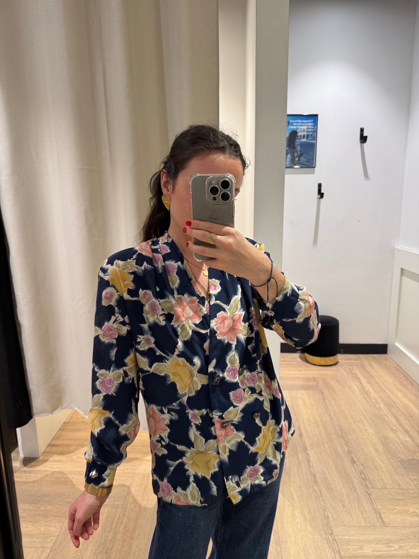 Blouse à fleurs M