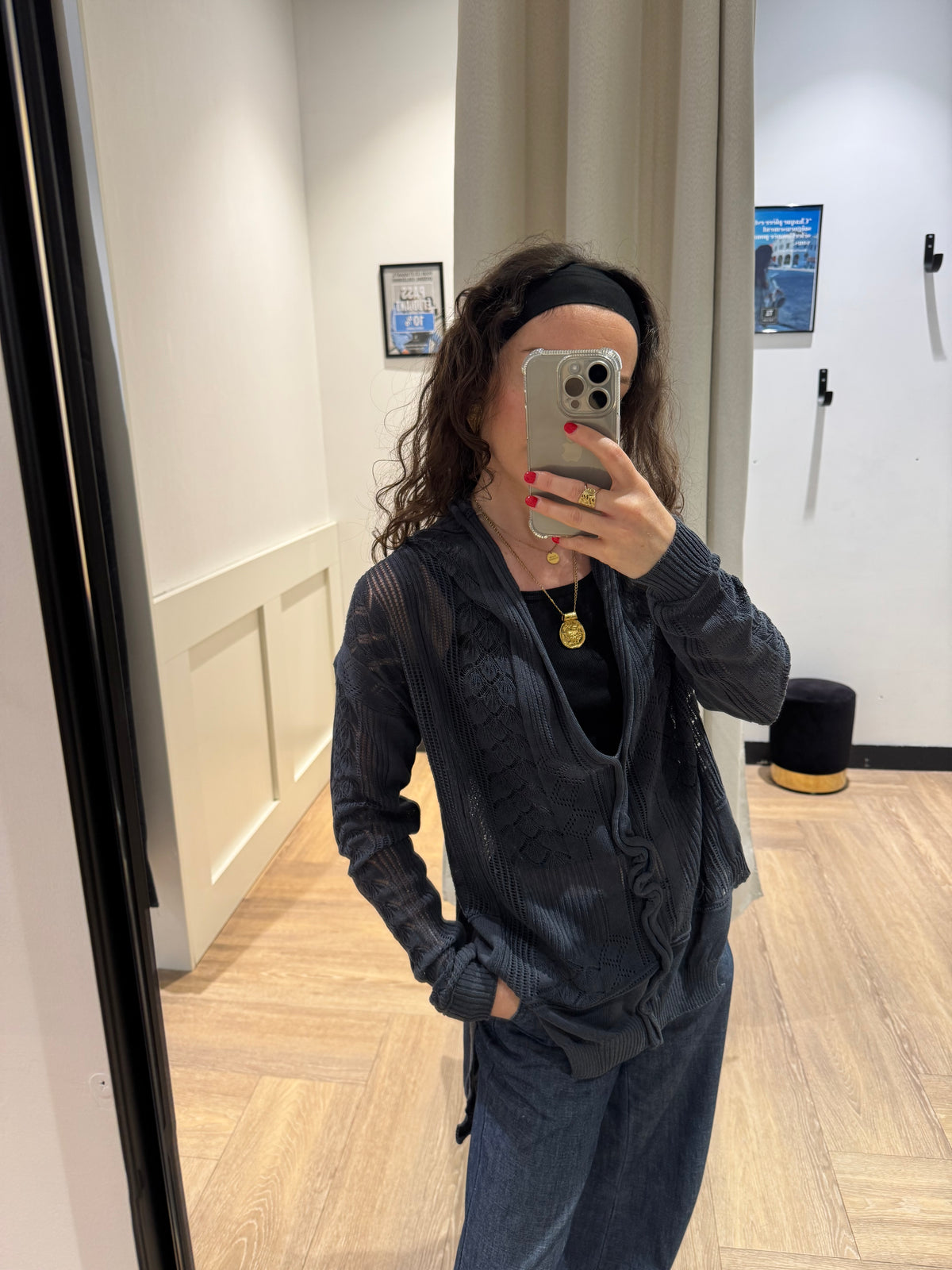 Cardigan à volants M