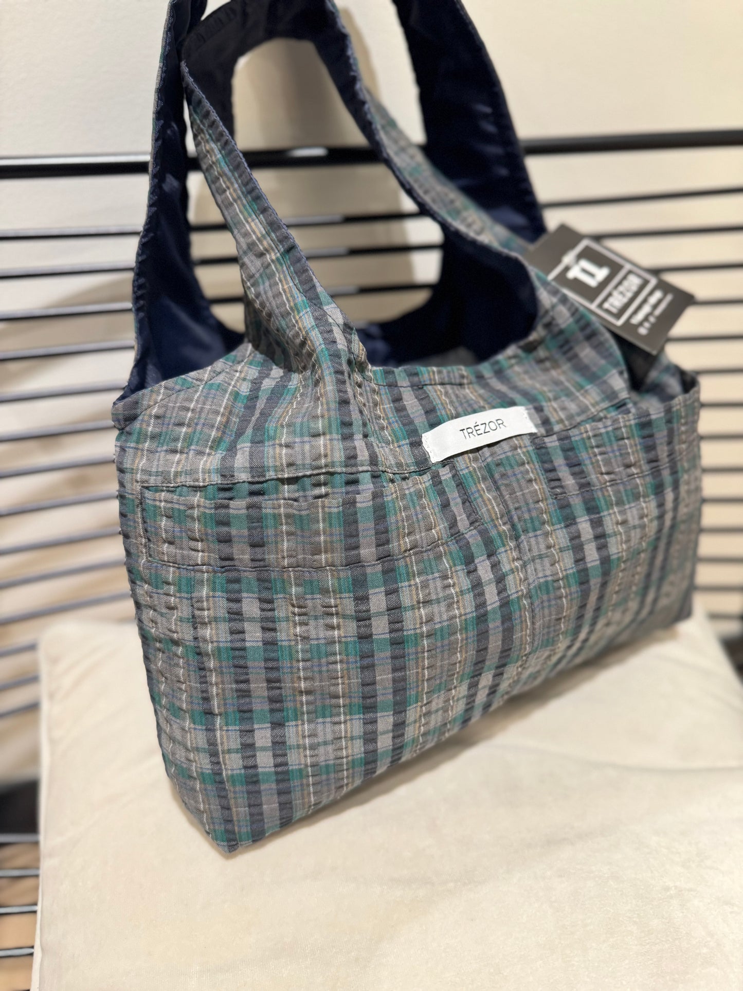 Sac fourre-tout Trézor upcyclé fait main