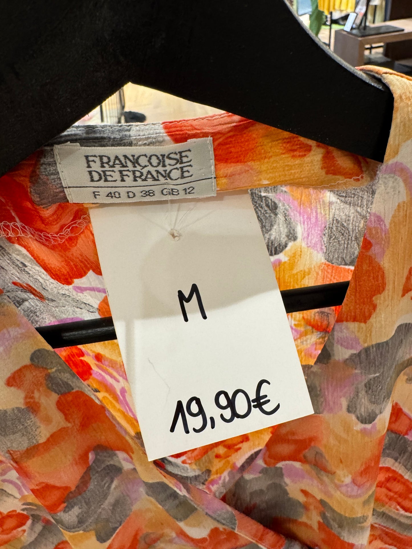 Blouse vintage à fleurs M