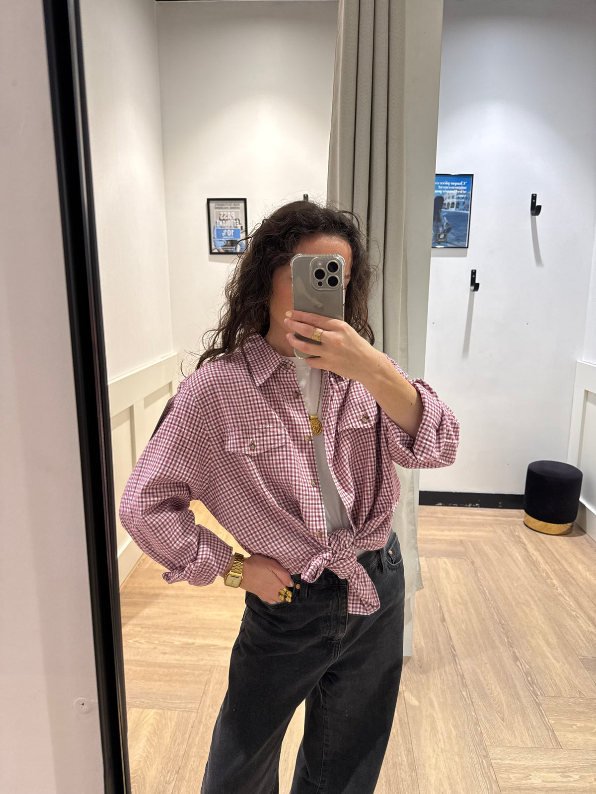 Chemise à carreaux L