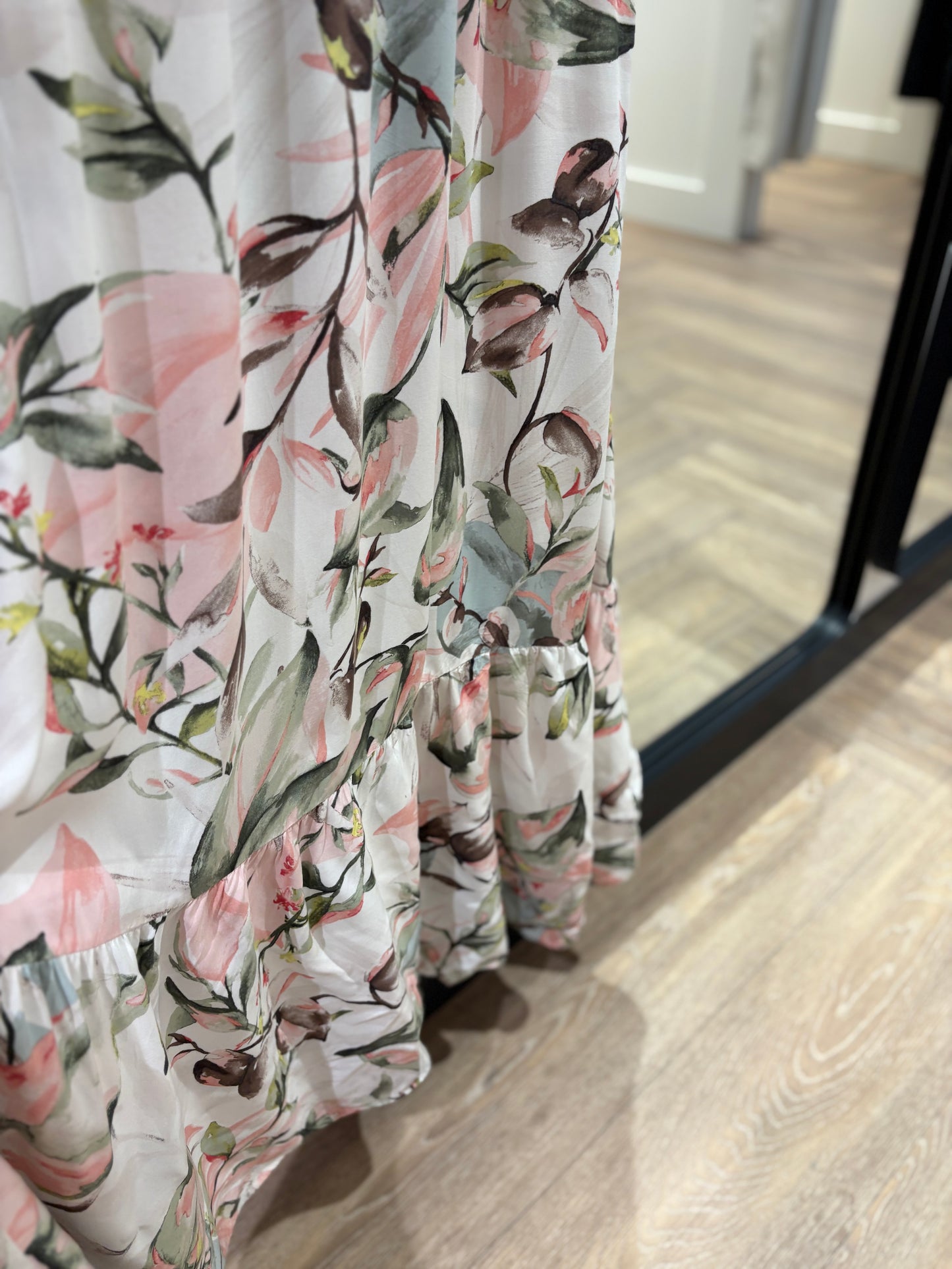 Robe longue à motifs M