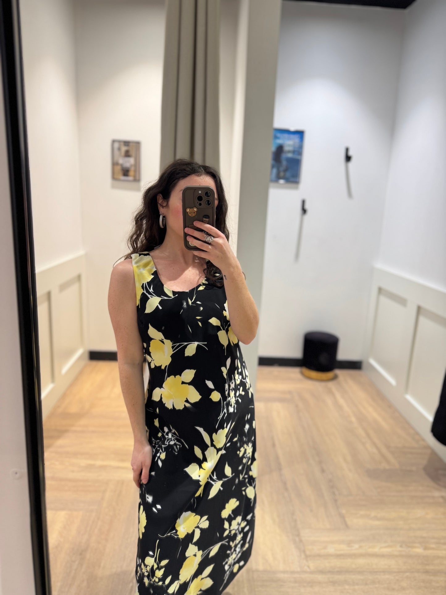 Robe longue à fleurs S