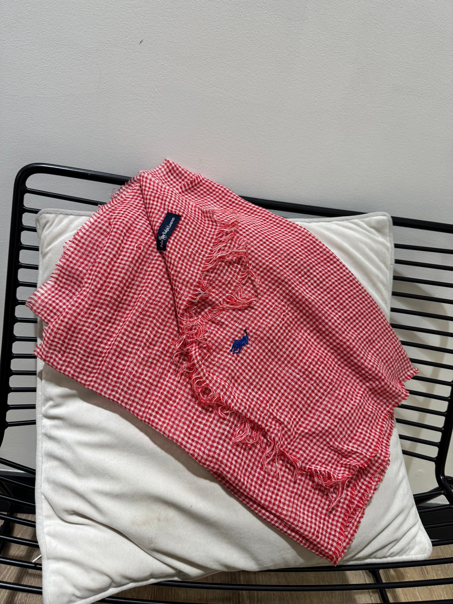 Écharpe vichy à carreaux Ralph Lauren