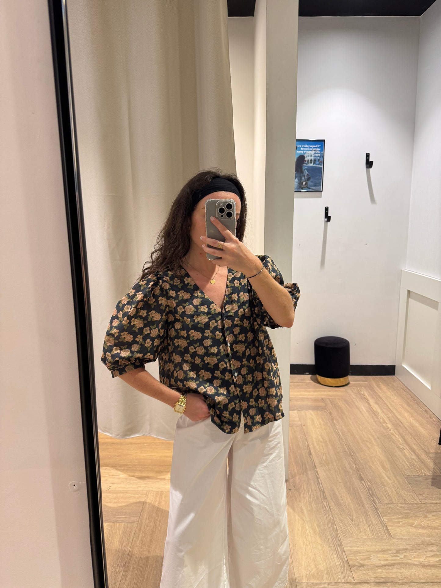 Blouse à fleurs M