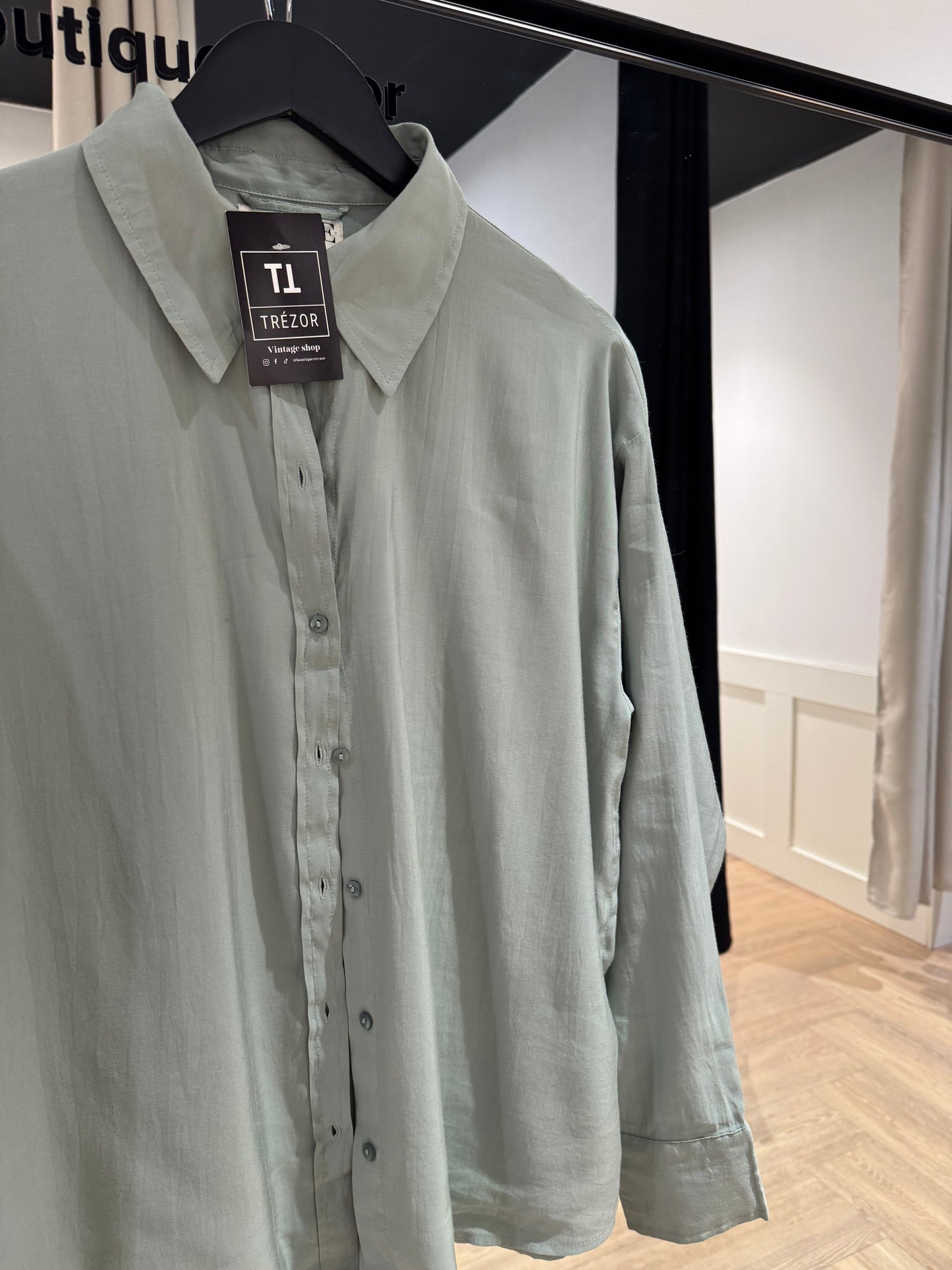 Chemise fluide à manches longues M