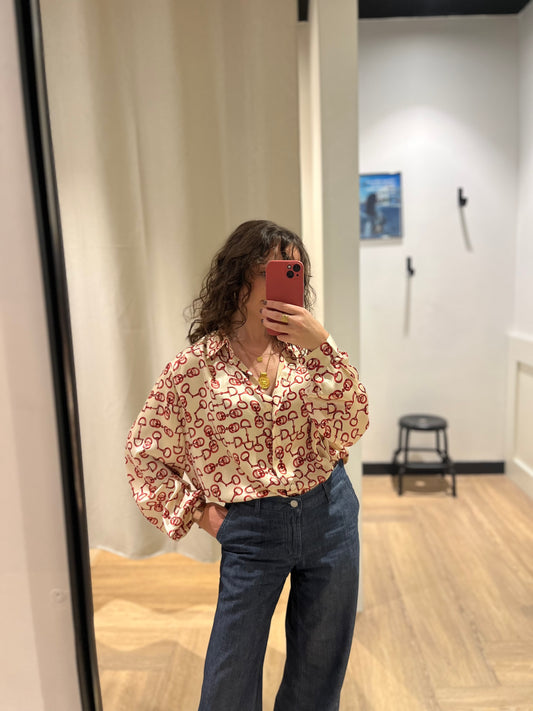 Blouse à motifs XL