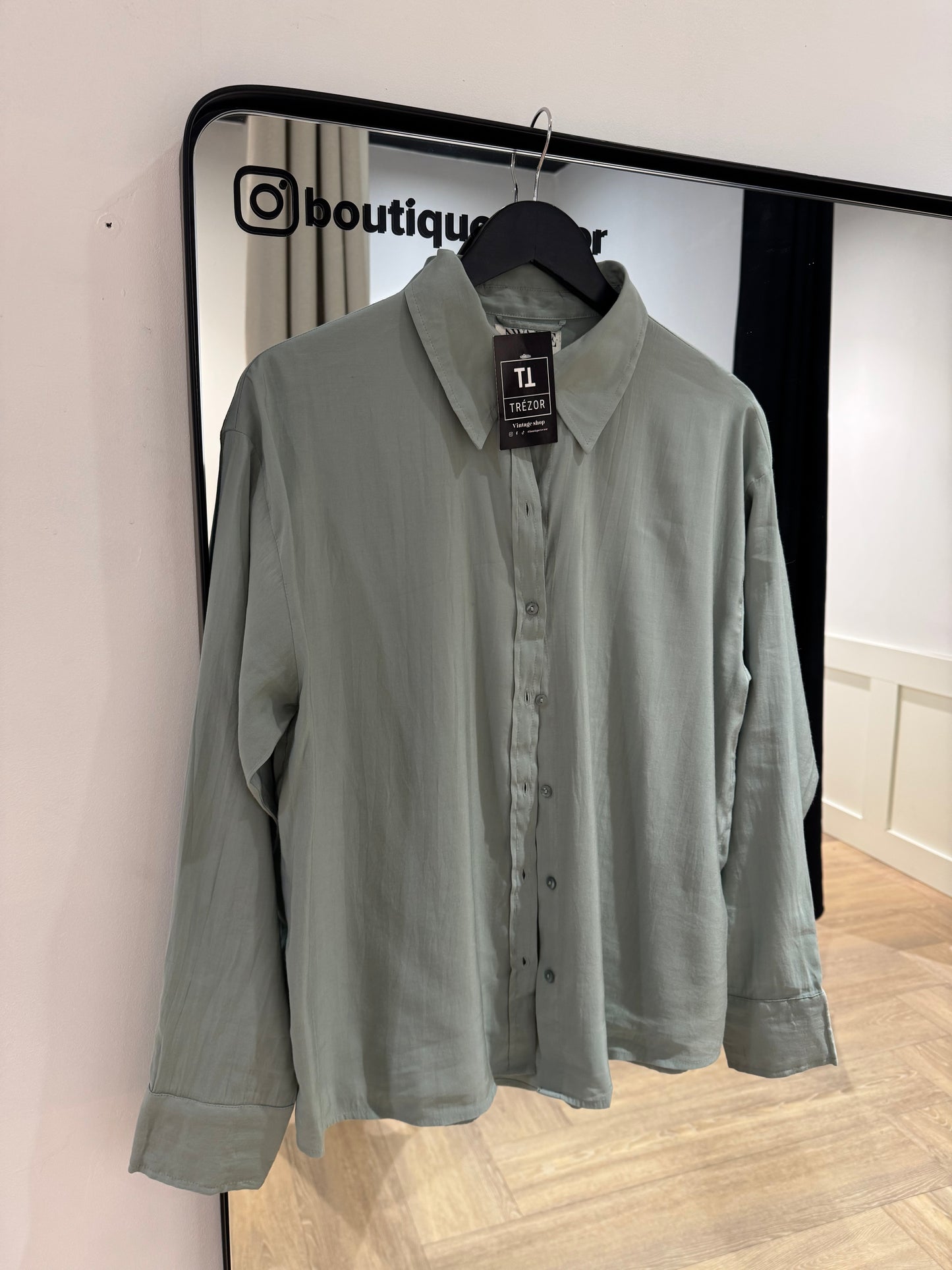 Chemise fluide à manches longues M